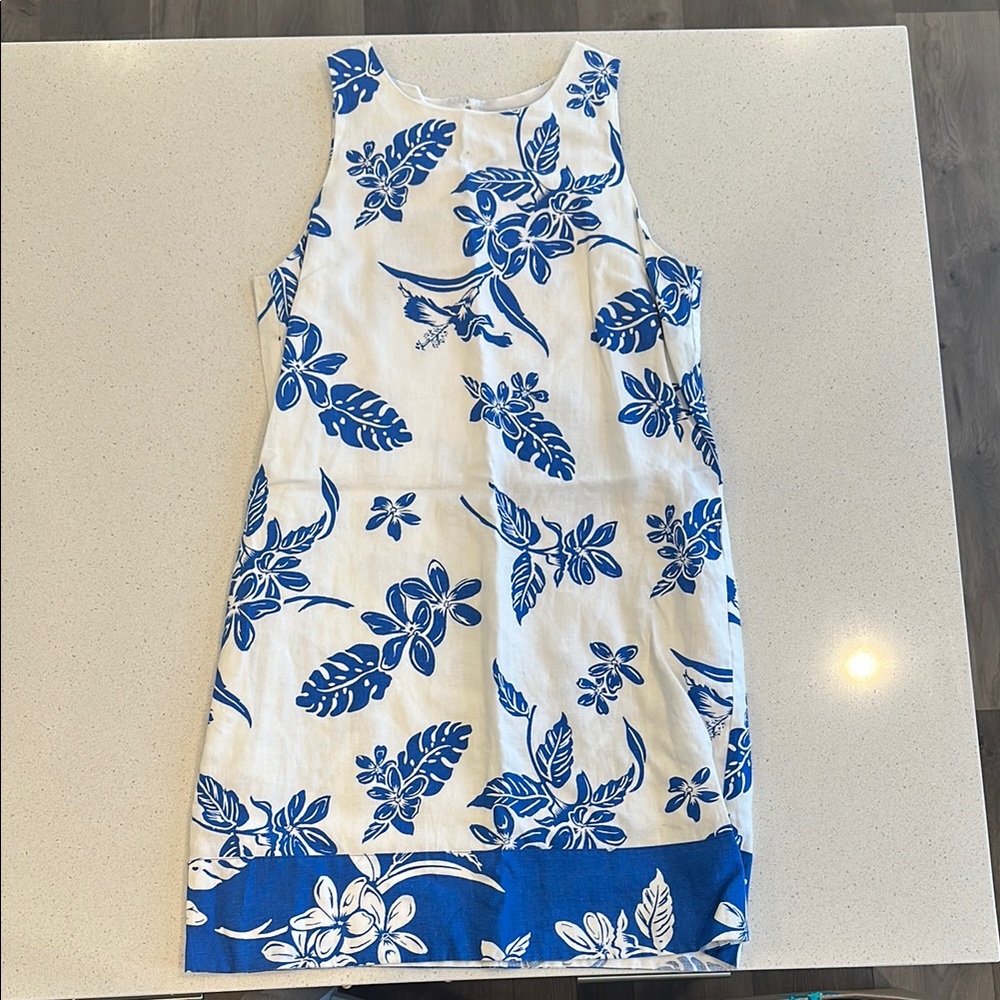 Tommy Bahama Blue and White Floral Dress